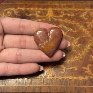 Glass crystal Heart Stone Brooch